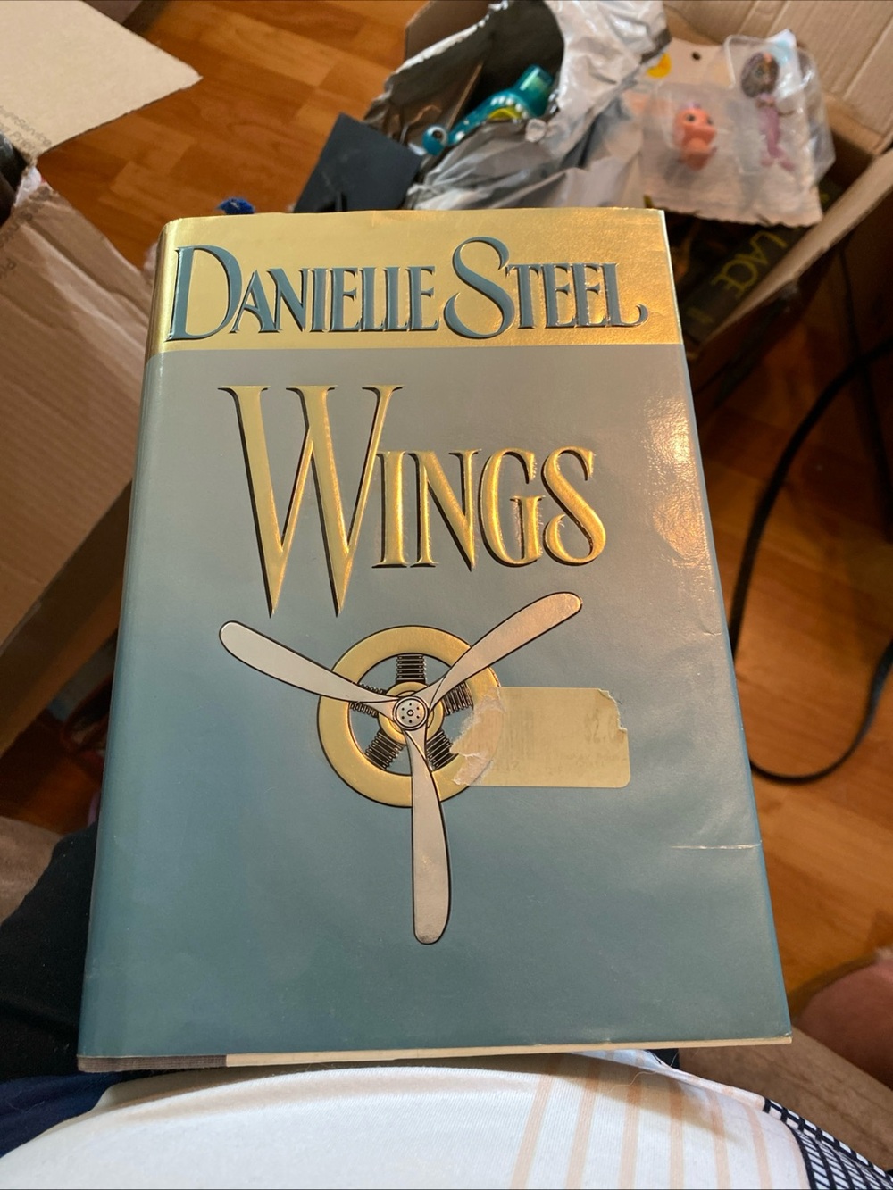 Source Unknown Danielle Steel Wings Hardcover - Blue & Gold